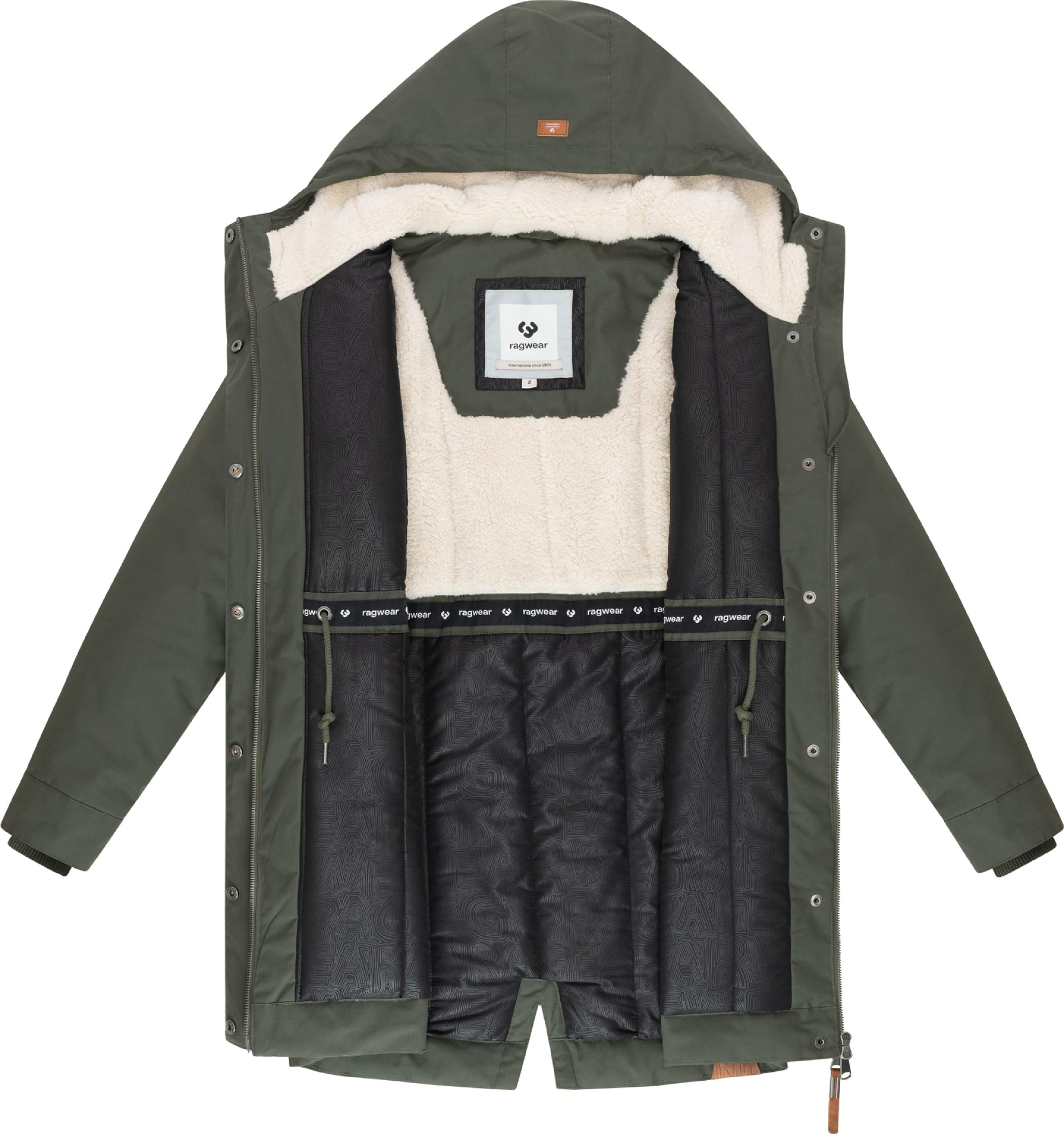 Ragwear Зимнее пальто 'Cannas' в Зеленый