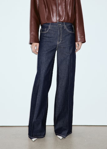 MANGO Wide leg Jeans 'ELISE' in Blue: front