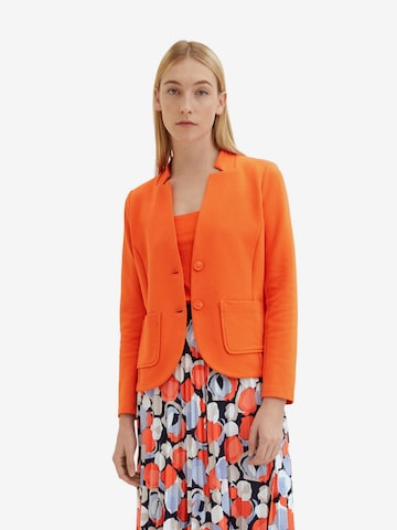 Blazer TOM TAILOR en orange : devant