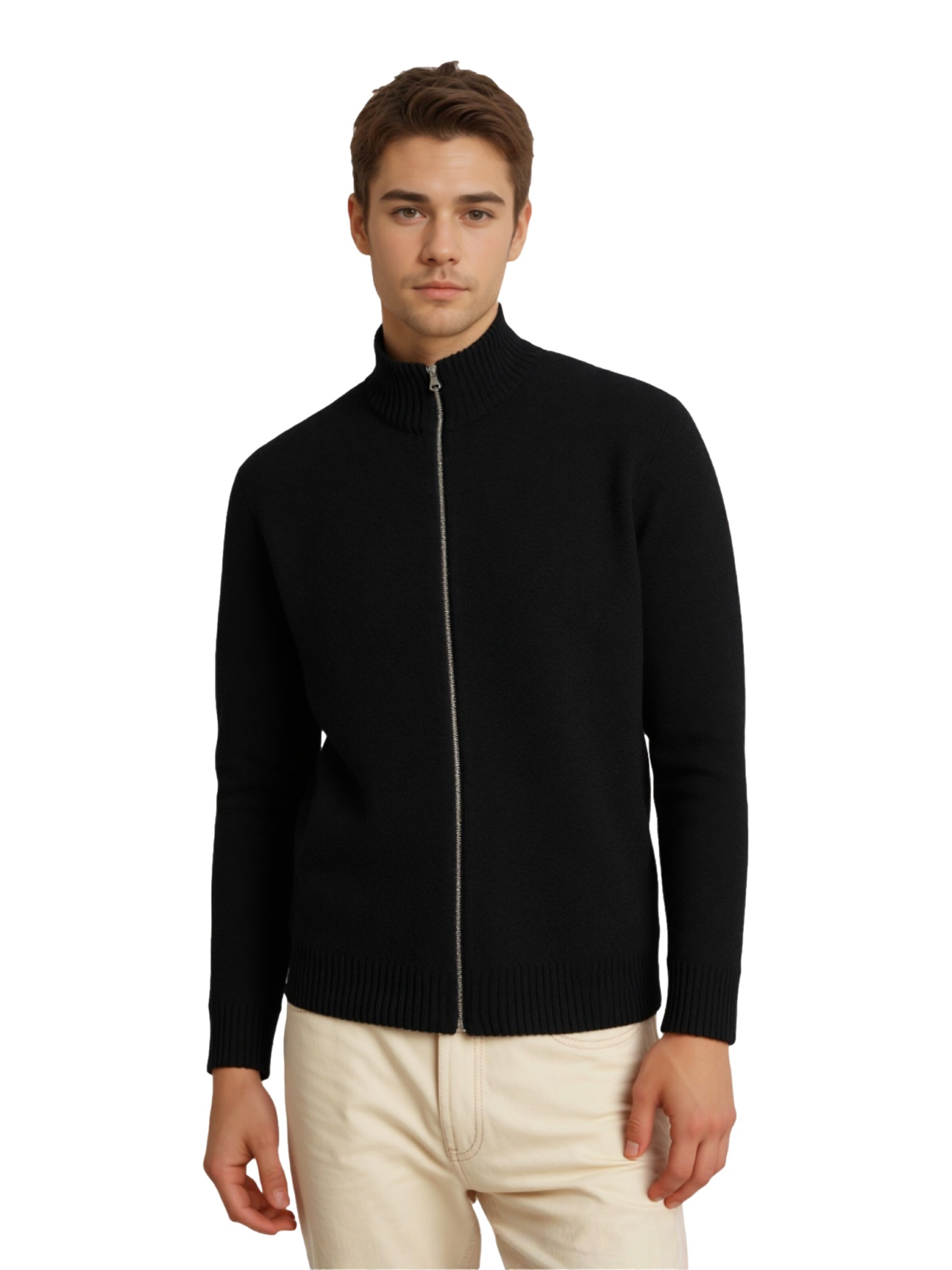 JACK & JONES - Cárdigan 'JJSoho' en negro: frente
