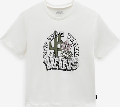 VANS T-shirt en vert foncé / noir / blanc cassé, Vue avec produit