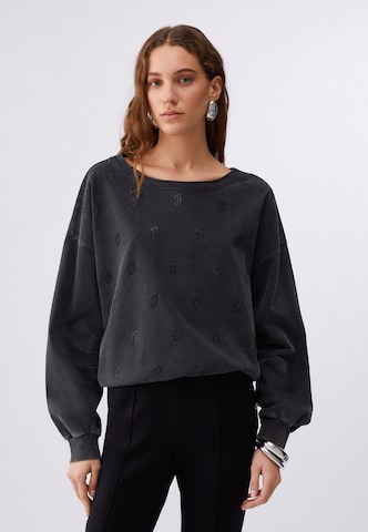 Sweat-shirt 'Better' Liu Jo en noir : devant