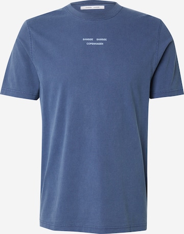 Samsøe Samsøe Футболка 'Marcus' в Синий: спереди