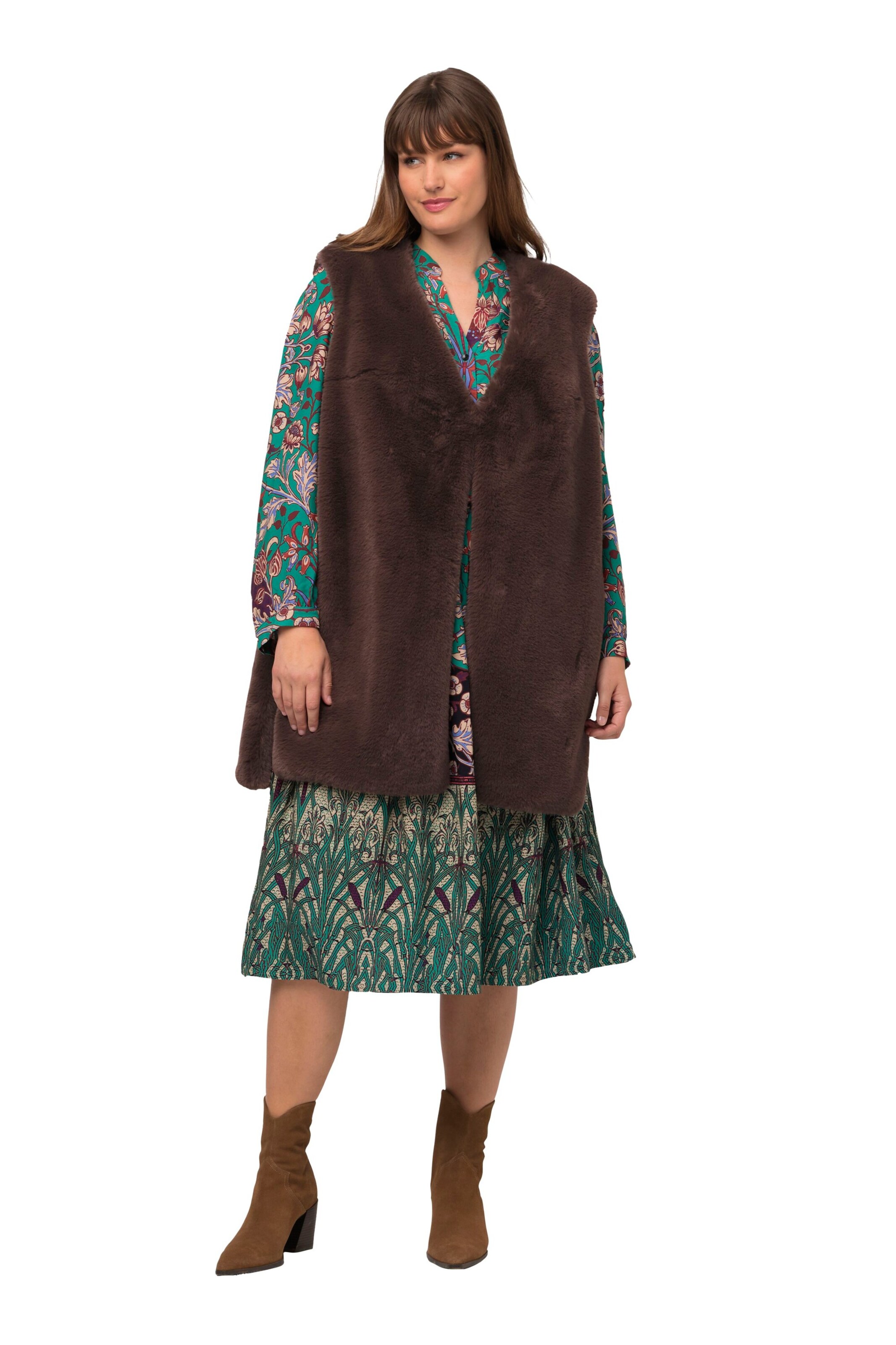 Ulla Popken Bodywarmer in Bruin