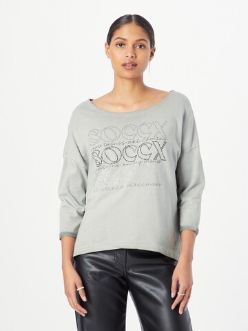 Soccx Sweatshirt in Groen: voorkant