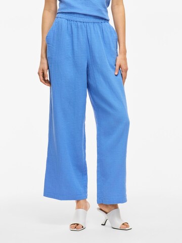 VILA Wide leg Broek 'VILania' in Blauw: voorkant