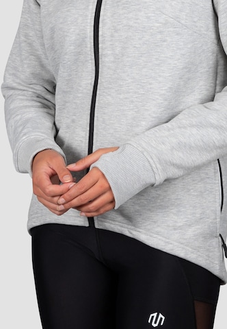 MOROTAI Athletic Zip-Up Hoodie 'Naka' in Grey