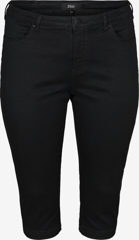 Zizzi Slimfit Jeans 'Amy' i sort: forside