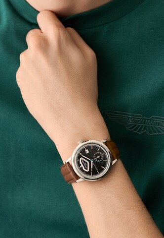 Aston Martin Analog watch ' TS3 ' in Brown: front