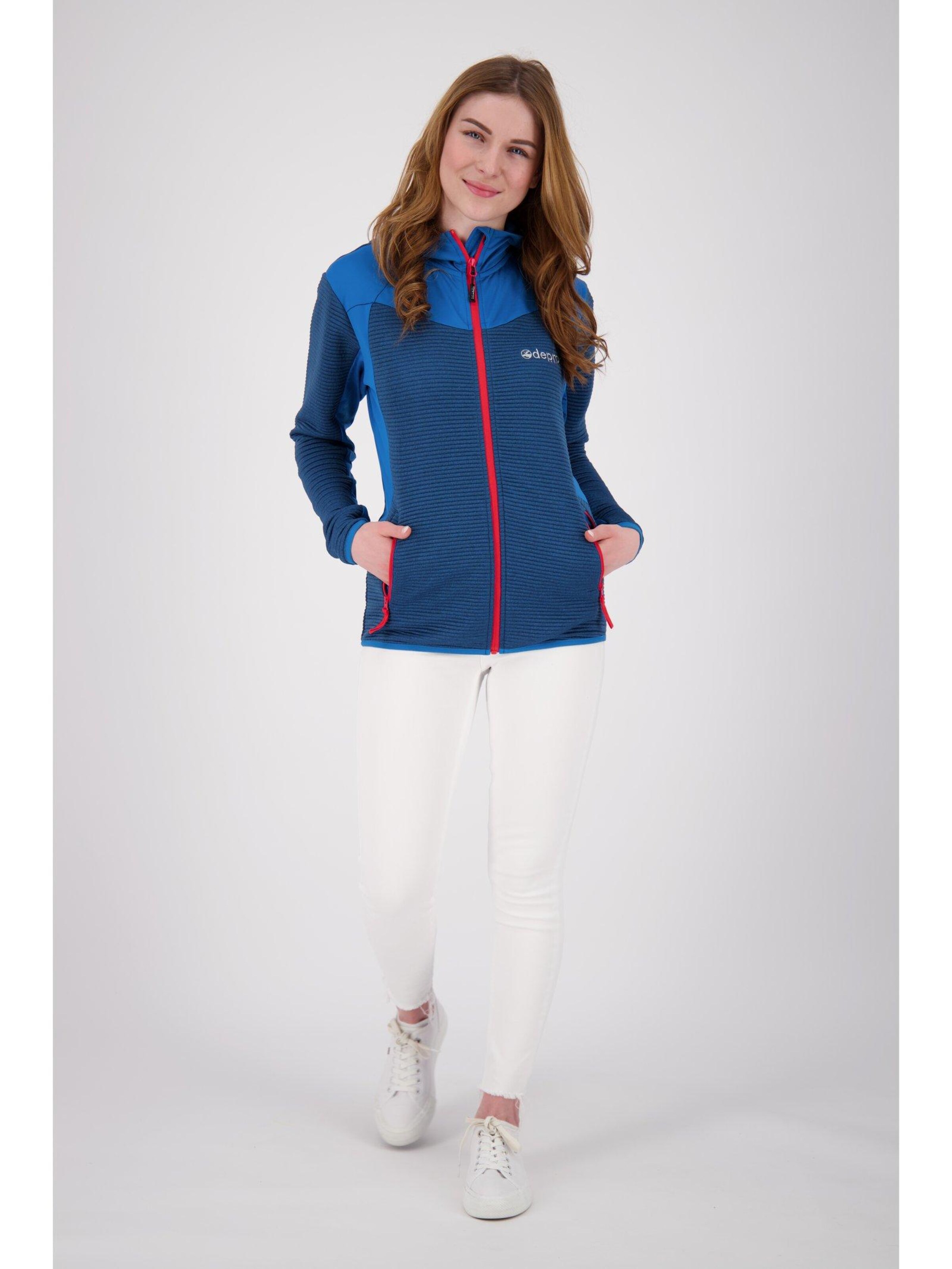 deproc Fleecejacke 'ELM WMN'‌‌‌‌‌ in Blau