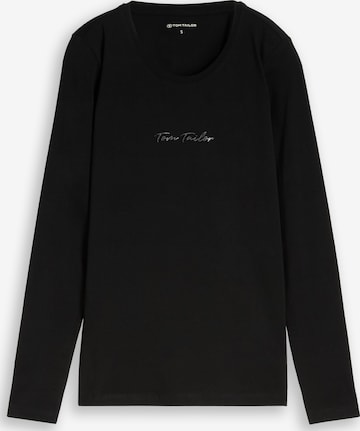 TOM TAILOR Shirt in Schwarz: Vorderseite