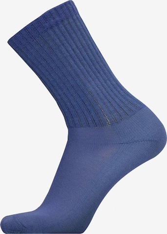 Uphill Sport Socken in Blau: Vorderseite