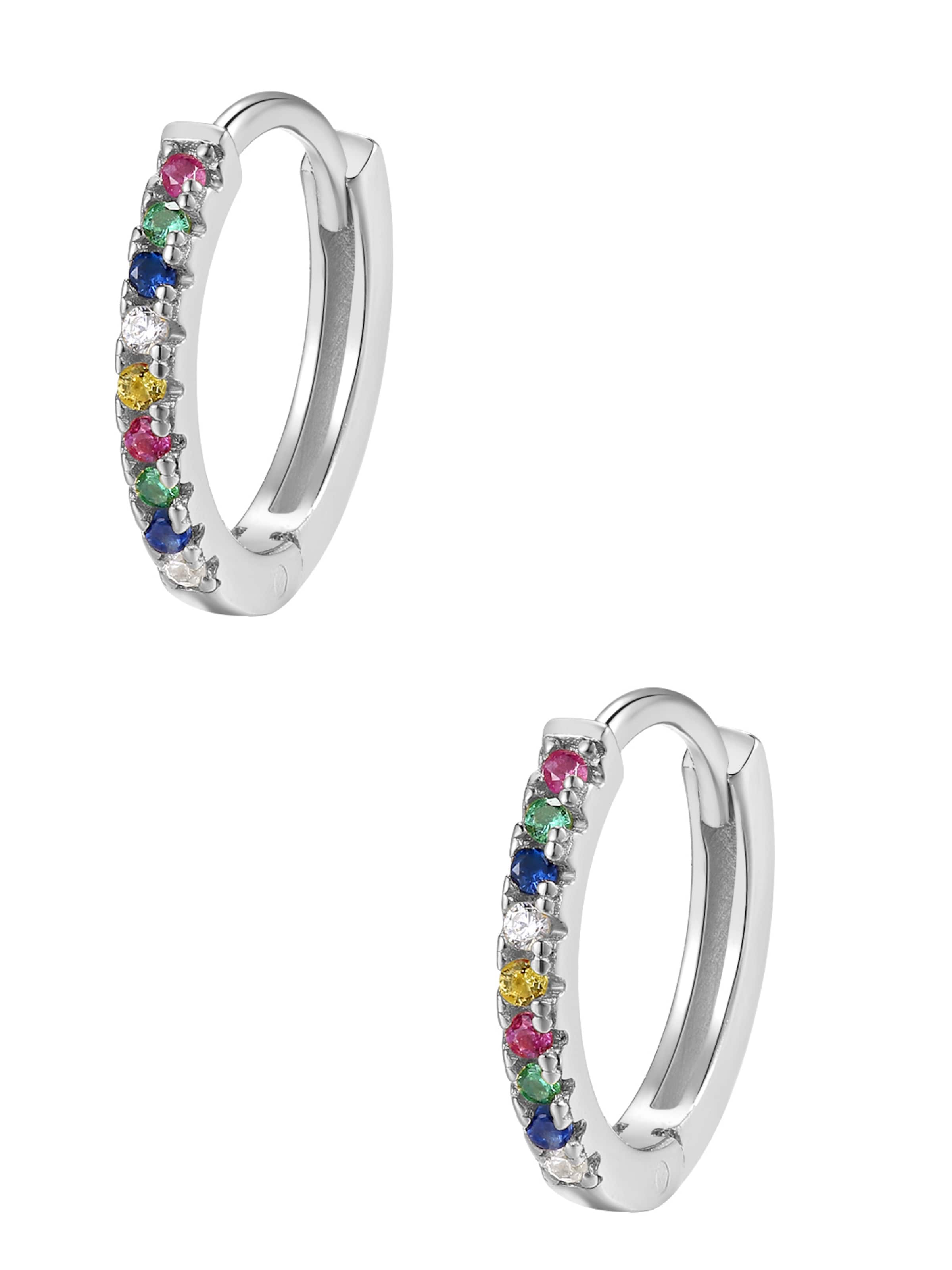 Hey Happiness Ohrringe 'Prism'‌‌‌‌‌‌ in Silber: Vorderseite