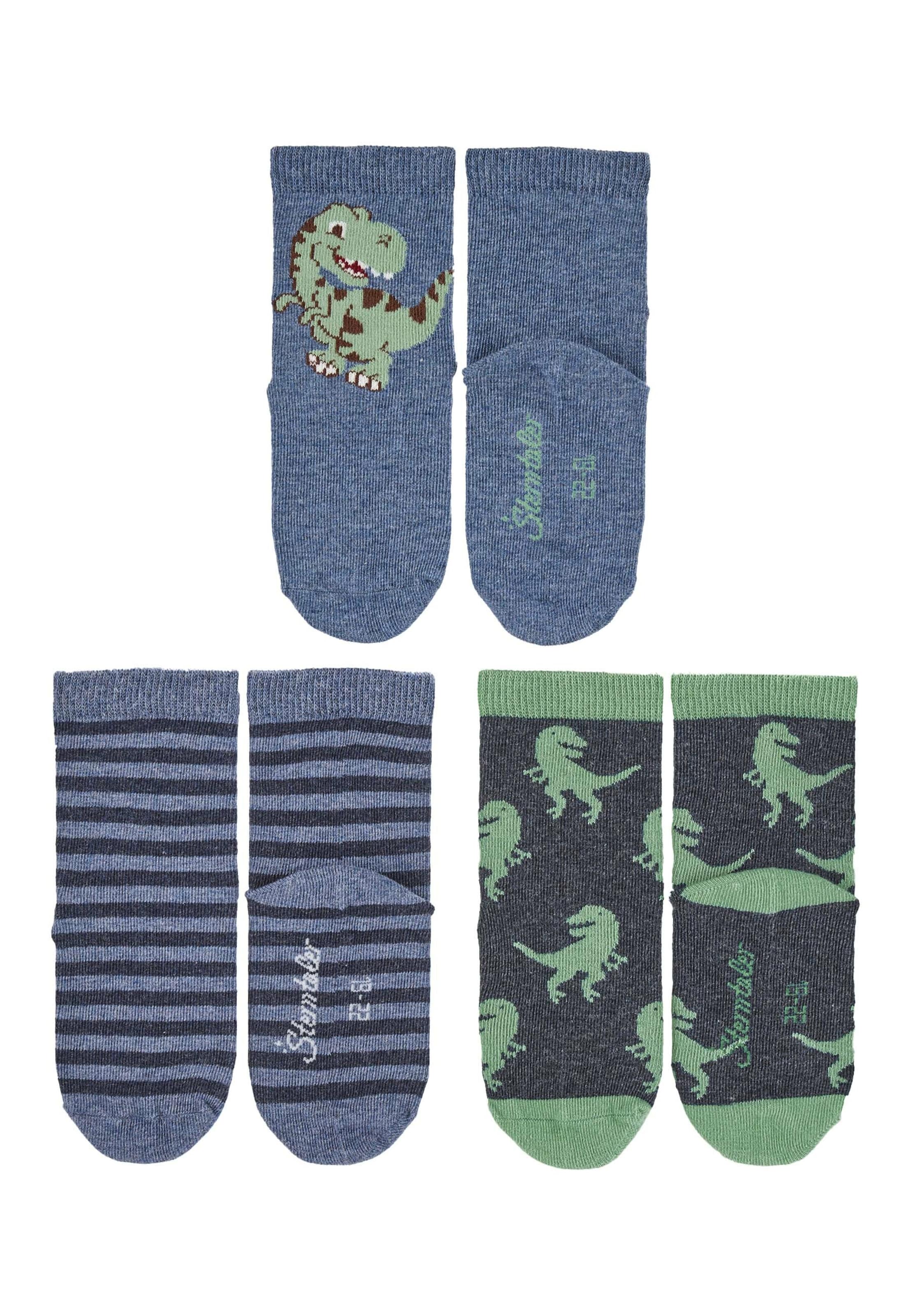 STERNTALER Socks 'Dino' in Blue: front