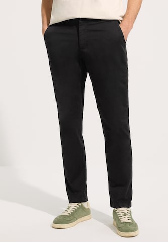 Street One MEN Slim fit Chino Pants in Black: front