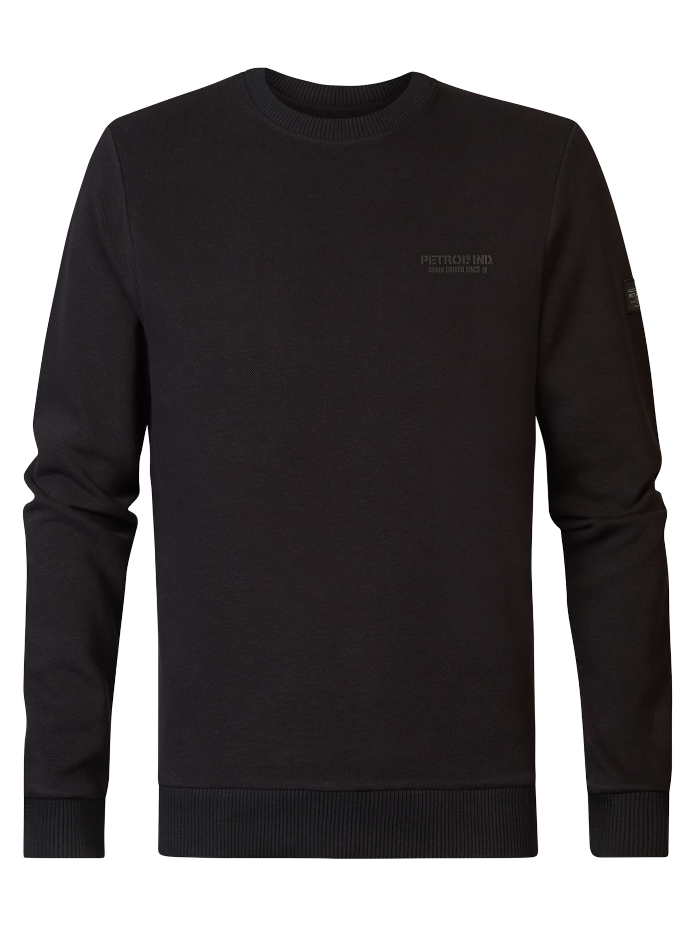 Petrol Industries Pullover 'Canning' in Schwarz: Vorderseite