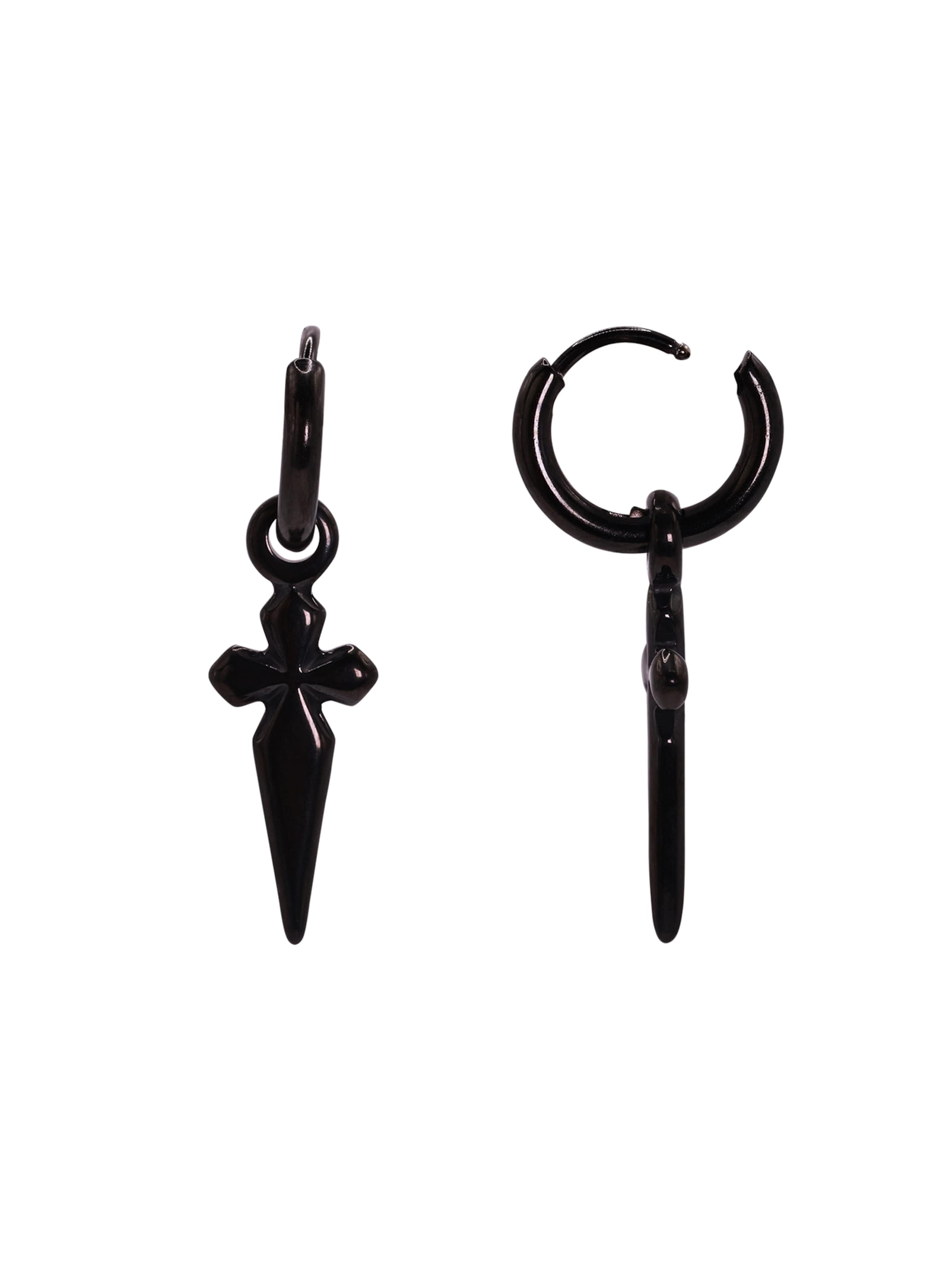 Boucles d'oreilles 'Horus' Heideman en noir