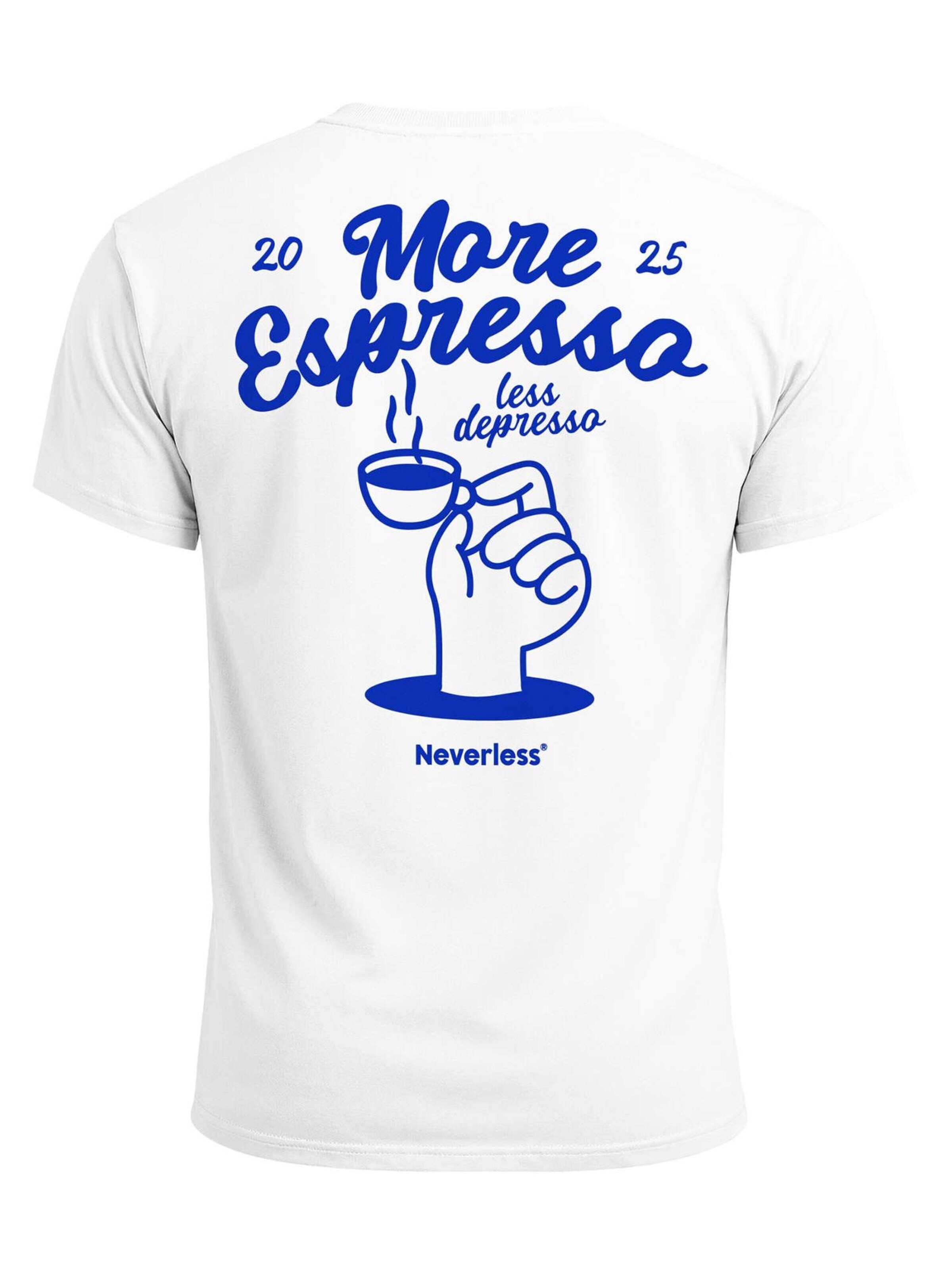 Neverless Shirt 'More Espresso' in White