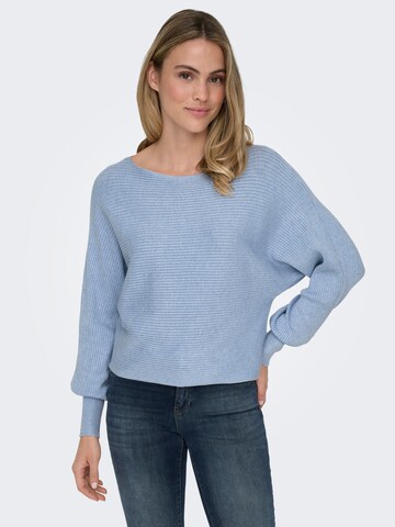 Pull-over 'ONLAdeline' ONLY en bleu : devant