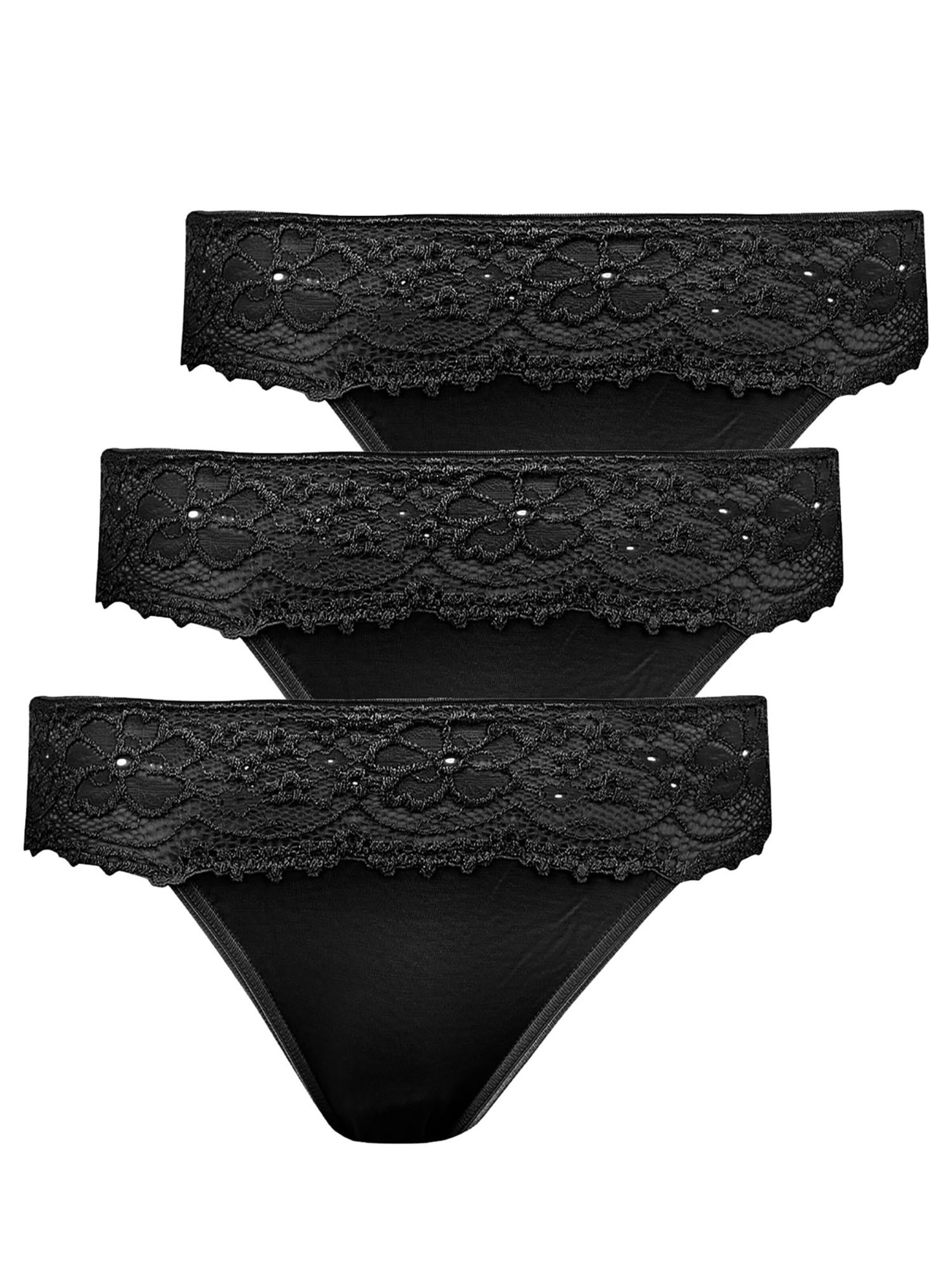 Nina von C. Panty 'Millefleurs' in Black: front