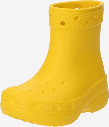 Bottes en caoutchouc 'Classic' Crocs en jaune : devant