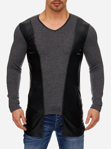 Tazzio Shirt '1218-1' in Grau: Vorderseite