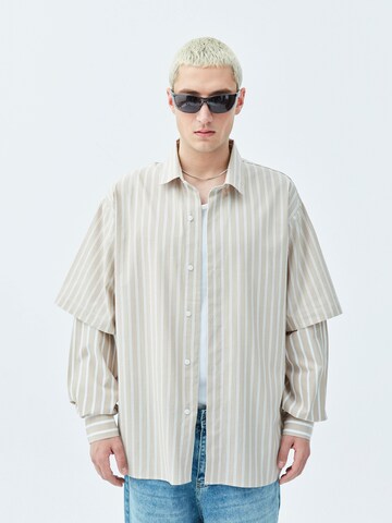 VAMOS CLO Comfort fit Overhemd 'Seabrook' in Beige: voorkant