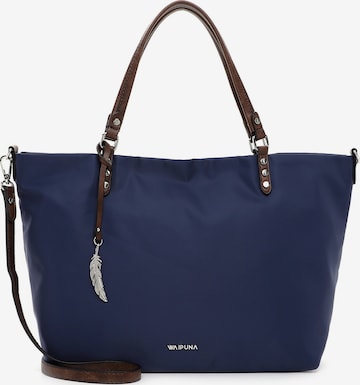 Waipuna Shopper ' Kanalana ' in Blauw: voorkant