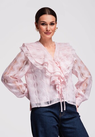 Ombre Blouse in Pink