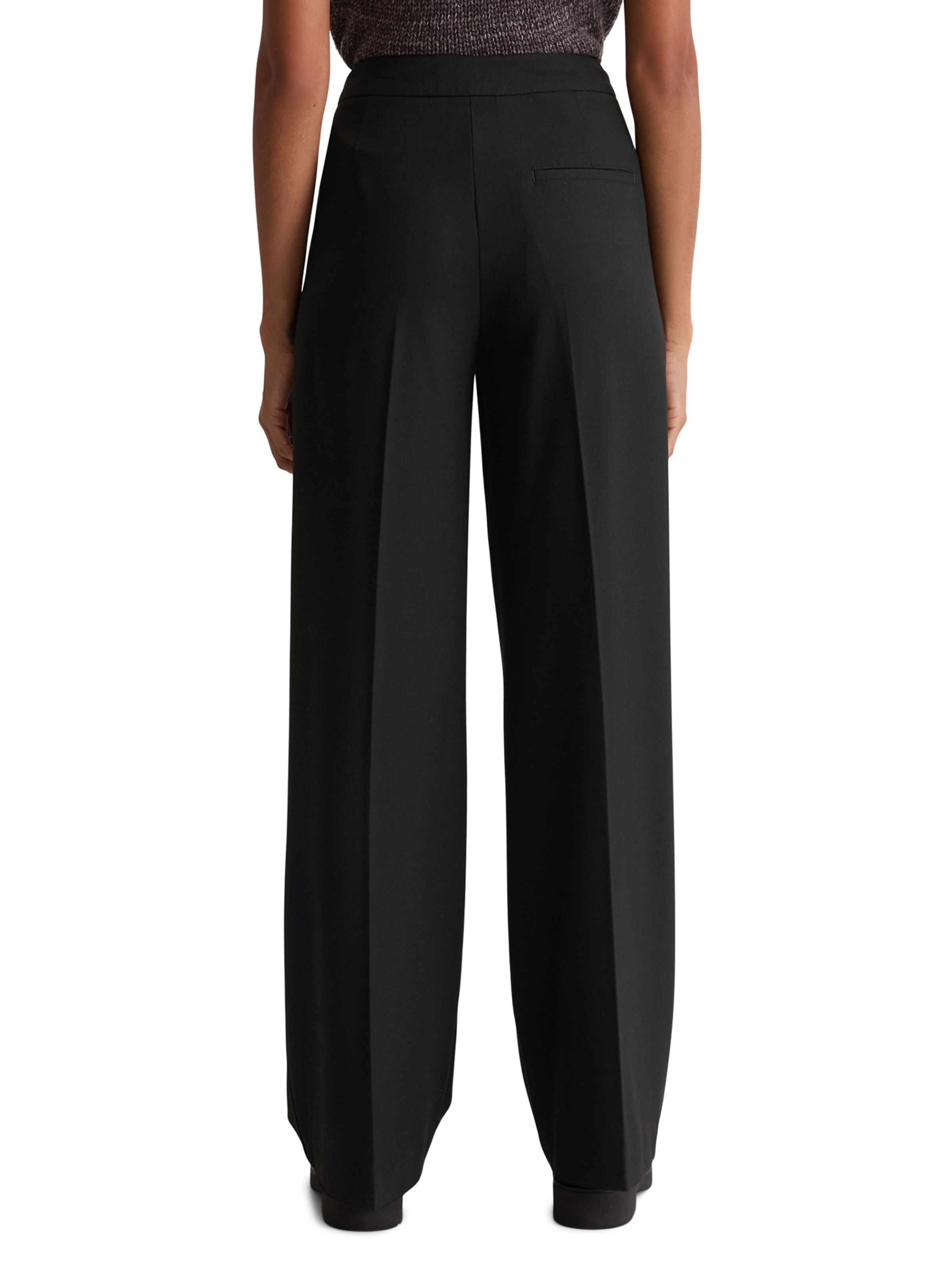 Marc O'Polo Bő szár Ráncos nadrág - fekete