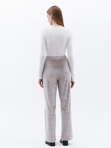 OXXO Wide leg Bandplooibroek in Blauw