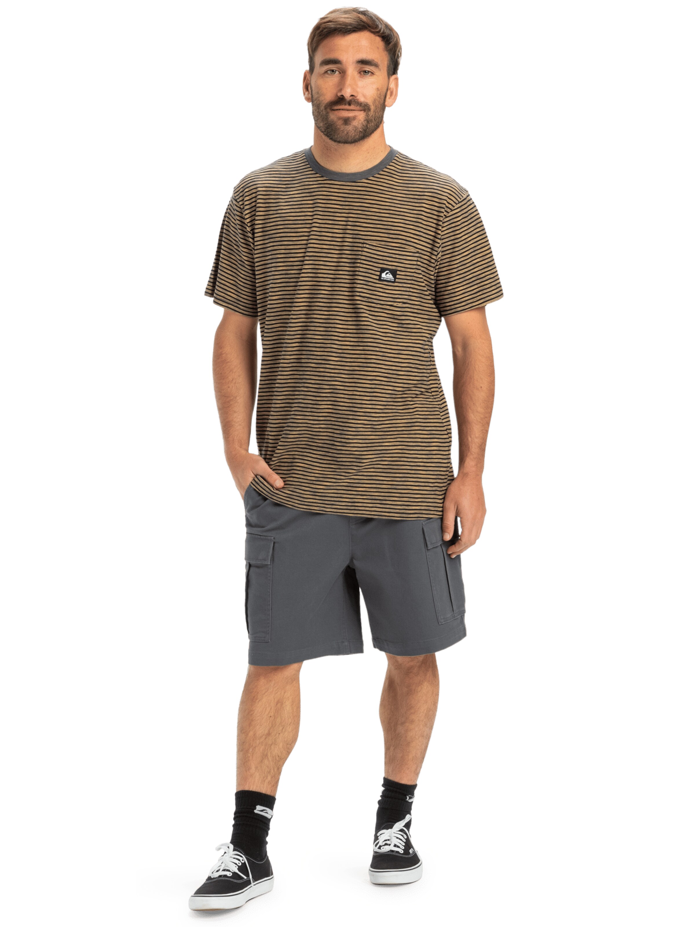 Loosefit Pantalon cargo 'Taxer 19' QUIKSILVER en gris