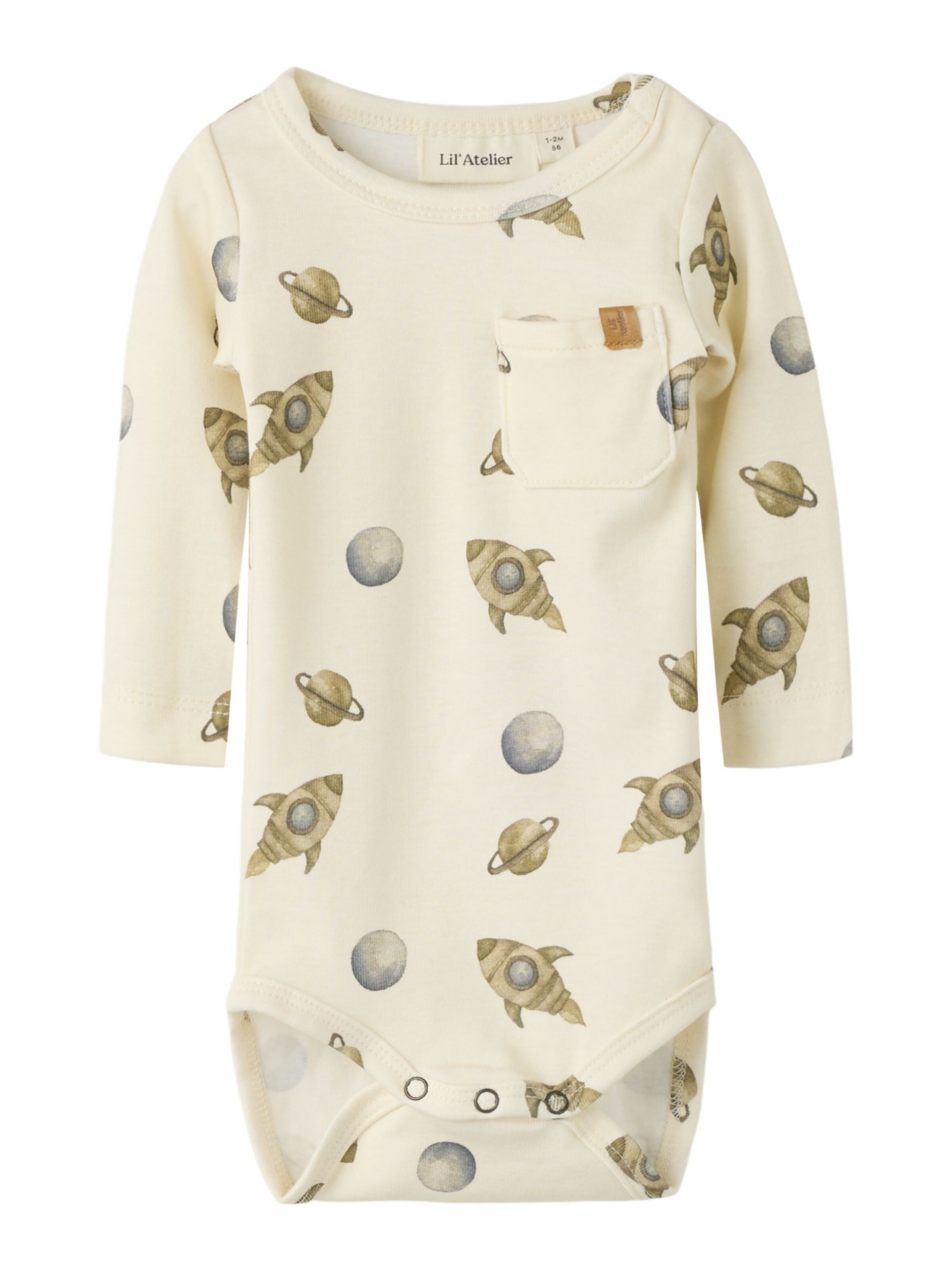 Lil'Atelier Sparkedragt/Body i hvid: forside