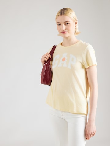 T-shirt GAP en jaune : devant