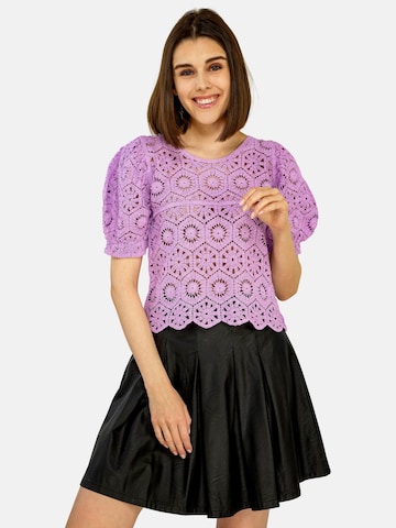 TOOche Knitted Top 'Carino' in Purple: front