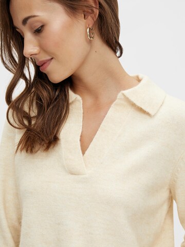 PIECES Pullover 'Flavia' in Beige