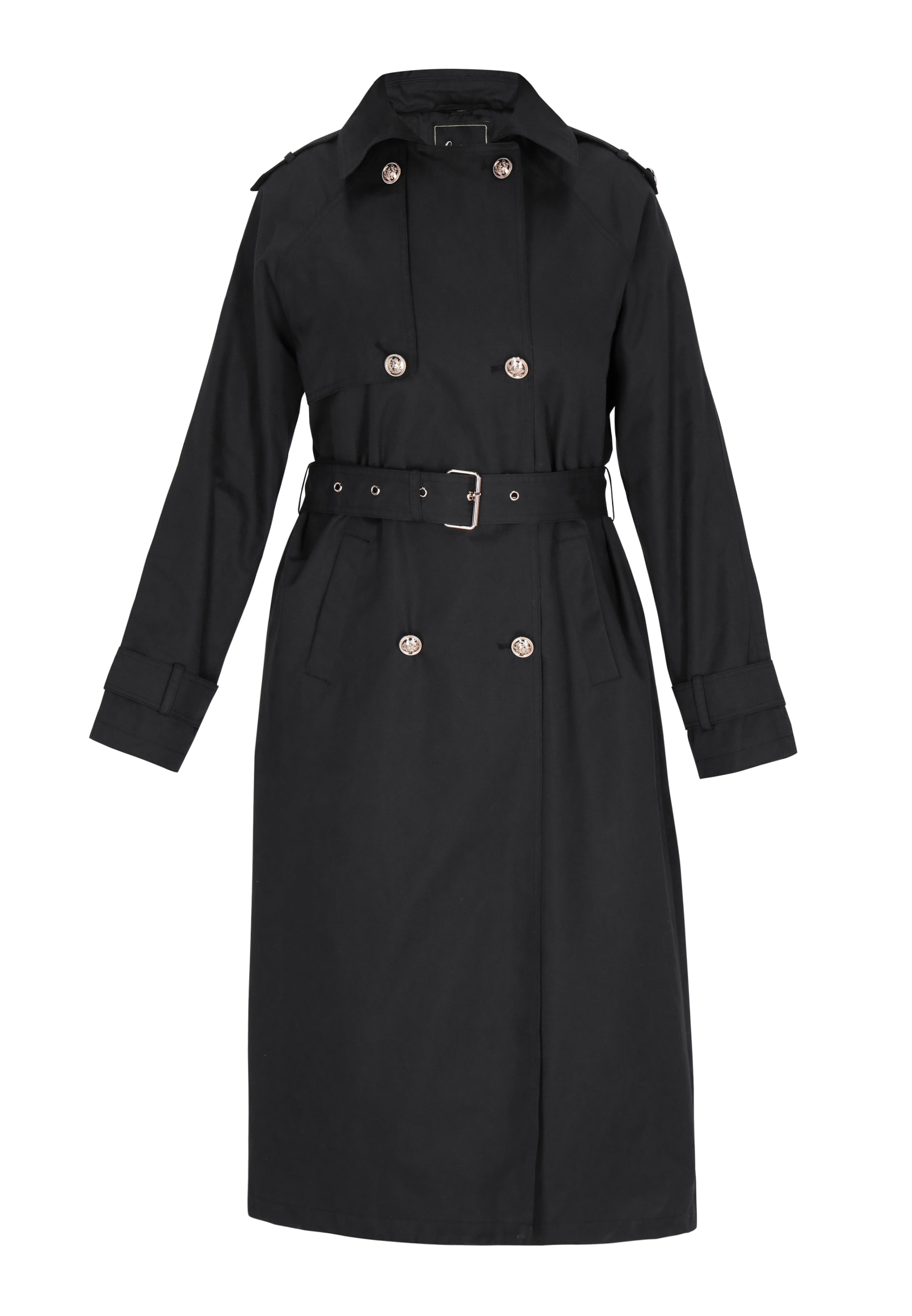 faina Between-Seasons Coat in Black, Item view