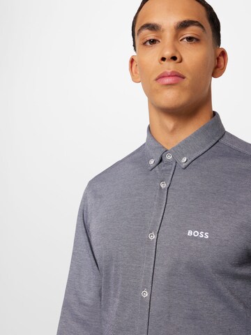 BOSS Regular fit Button Up Shirt 'BIADO' in Blue