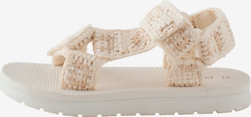 Next Sandal in Beige: front