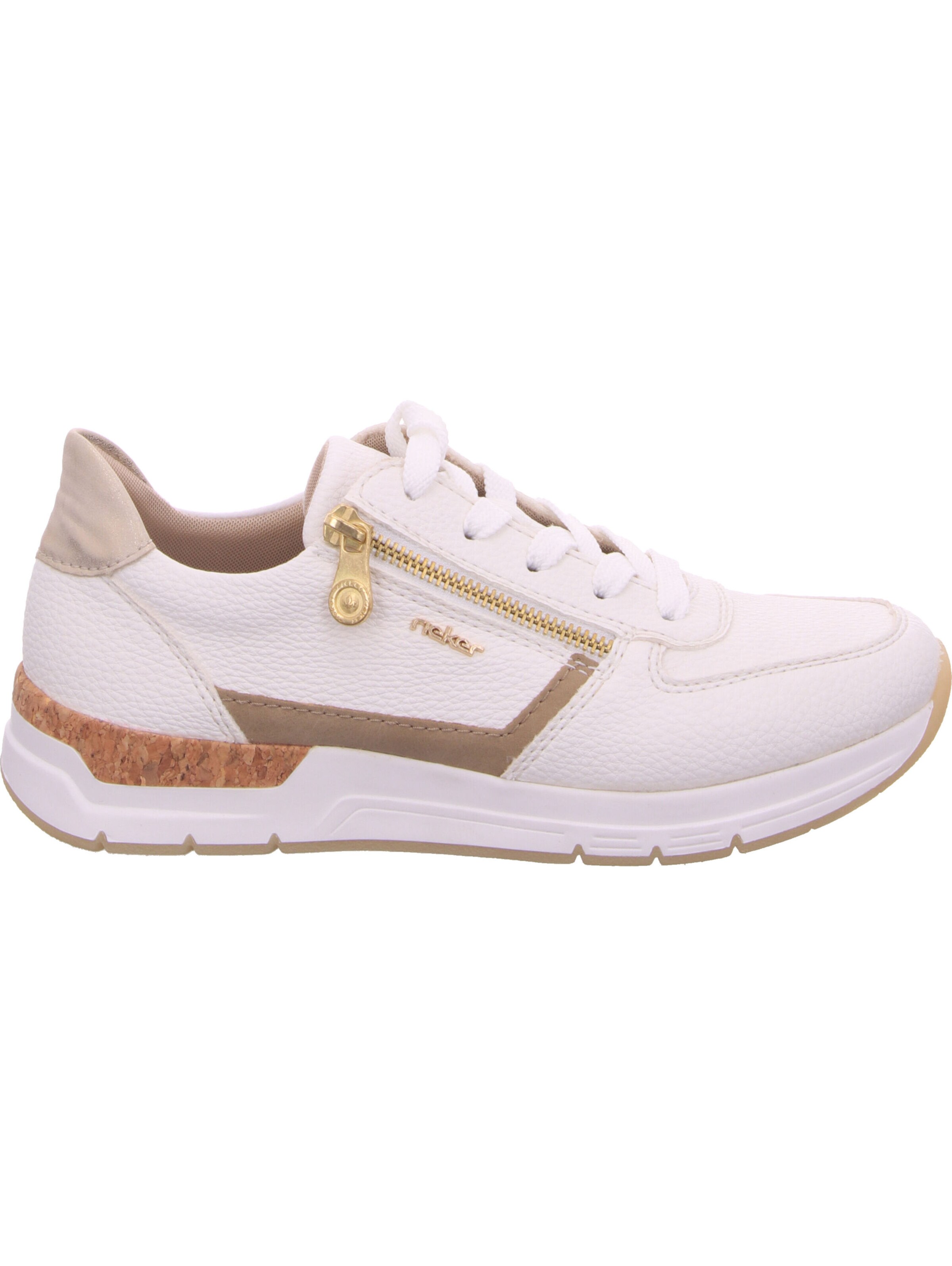 Chaussure à lacets Rieker en blanc