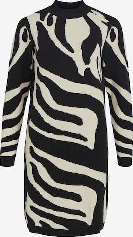 OBJECT - Vestido de punto 'RAY' en negro: frente