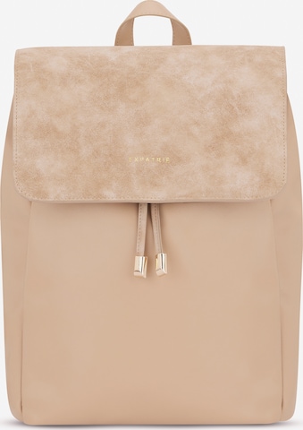 Sac à dos 'Estelle' Expatrié en beige : devant