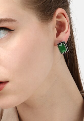 Boucles d'oreilles 'Kimberley' SOHI en vert : devant