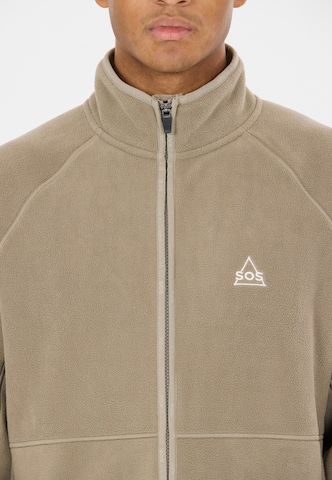 SOS Funktionele fleece-jas 'Munson' in Bruin