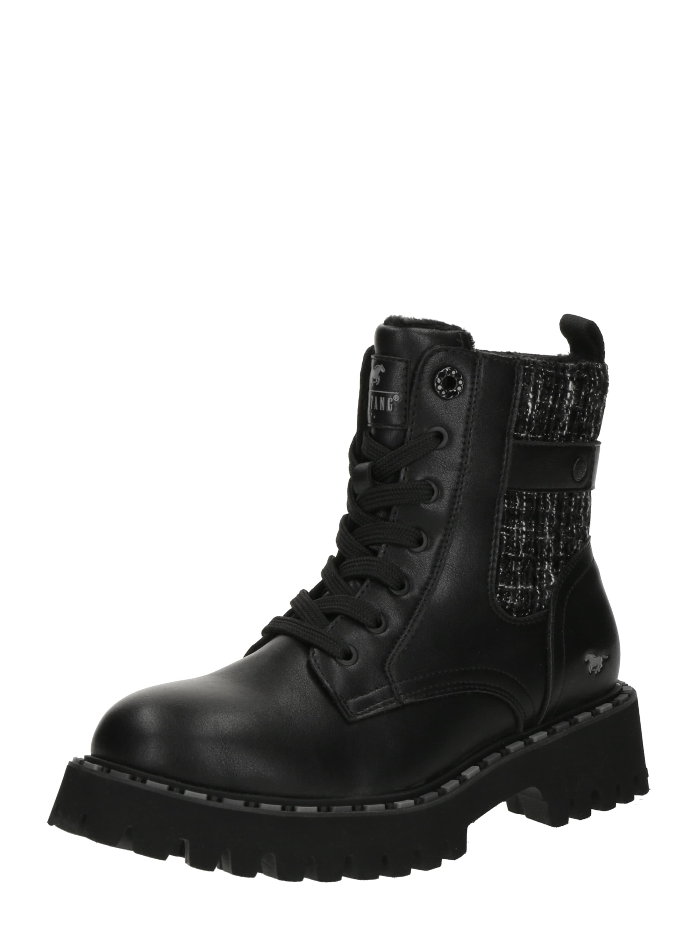 Stivaletto stringato di MUSTANG in nero: frontale