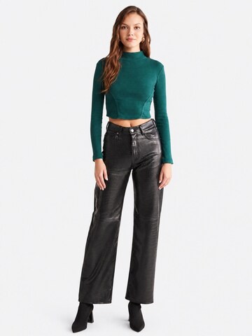 Ethiquet - Top 'Crop Top' em verde