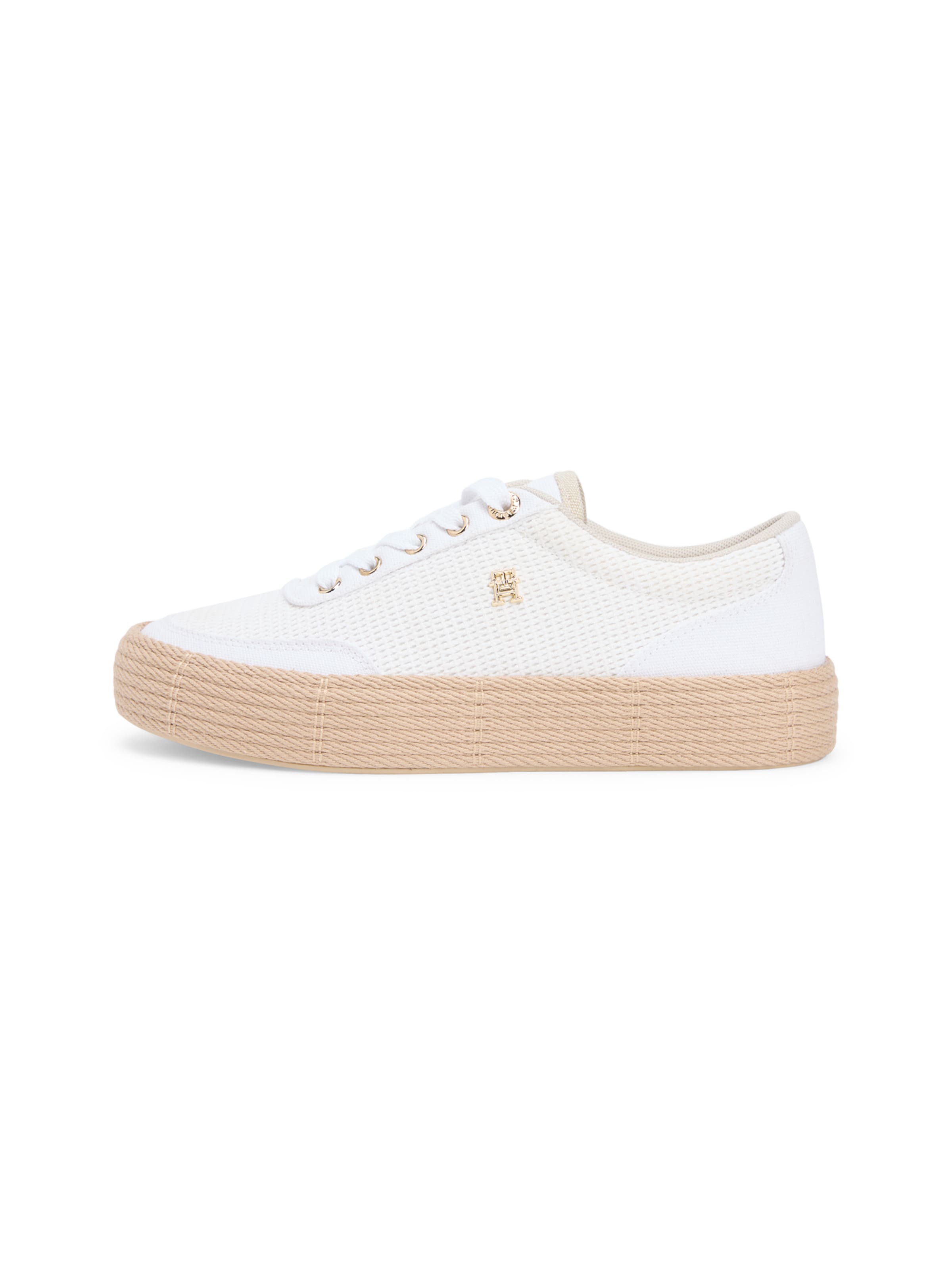 Baskets basses TOMMY HILFIGER en blanc : devant