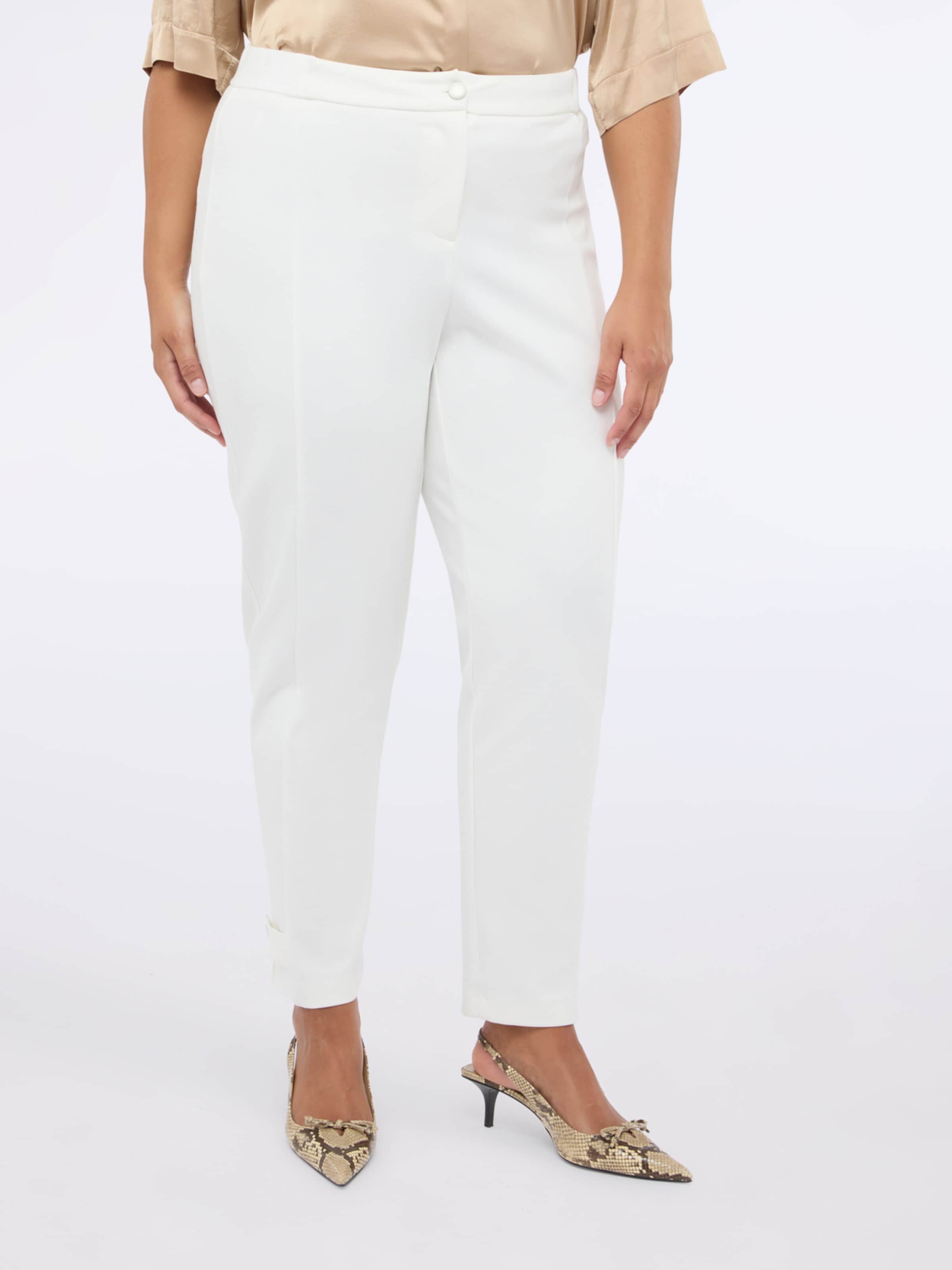 Regular Pantalon Fiorella Rubino en blanc : devant
