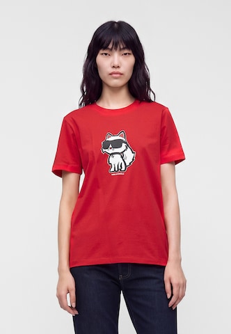 Karl Lagerfeld - Camiseta en rojo: frente