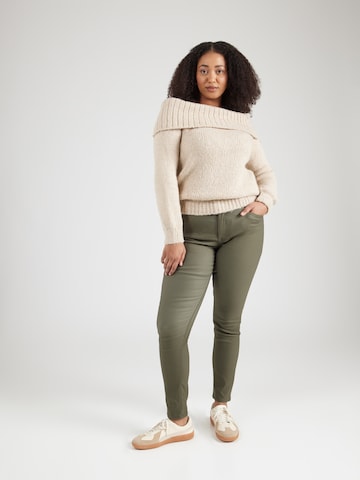 Tom Tailor Women + Skinny Jeans i grön
